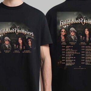 Hollywood Vampires UK And Europe 2026 Tour T-Shirt 187